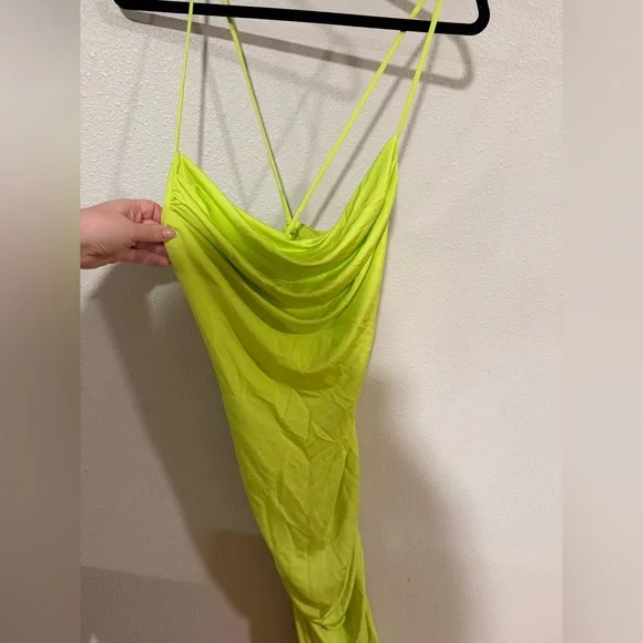 Susana Monaco Viscose Solid Cowl String Dress NWT Size XL - Picture 5 of 5